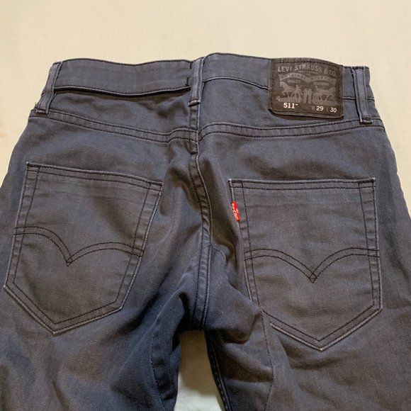 Levi's 511 Mens Dark Blue wash Jeans W29 L30 - Picture 3 of 6